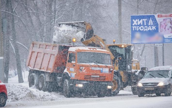 Снег вывезут  с 11 улиц Ижевска вывезут в ночь на 13 января