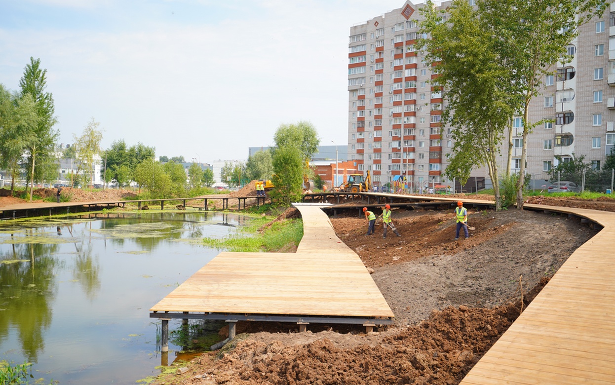 Первые два этапа благоустройства «Ива парка» в Ижевске завершатся осенью