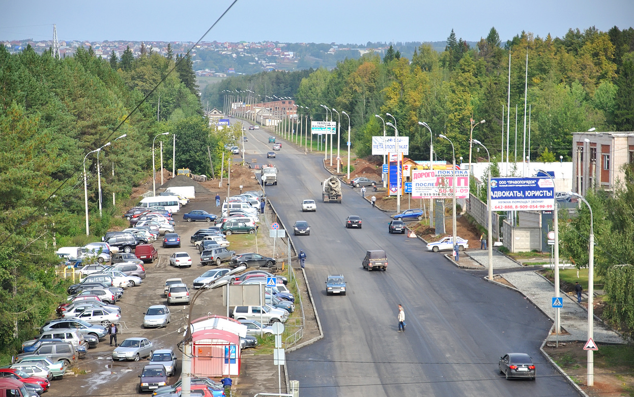 Реверсивное движение введут на Славянском шоссе Ижевска 28 октября
