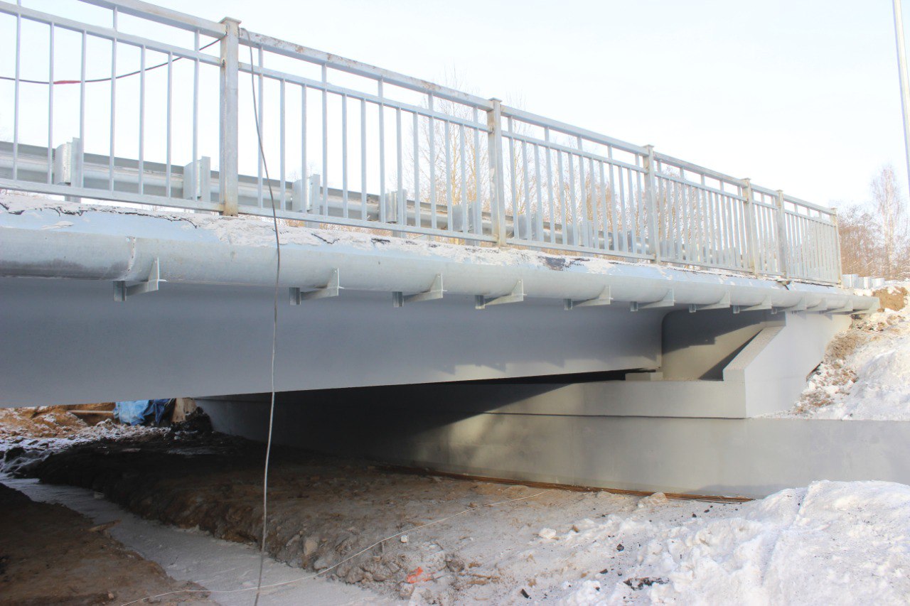 Ремонт моста через реку Лудзилка в Удмуртии завершен на 98%