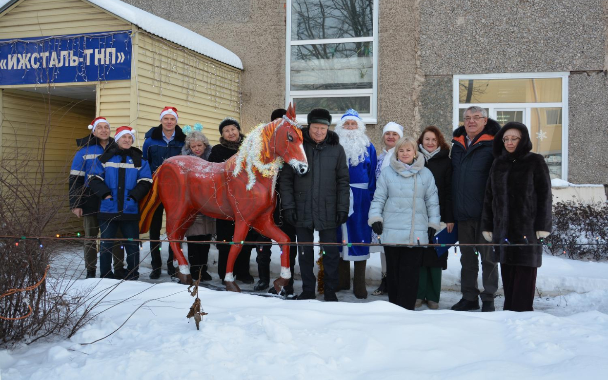 Завод «Ижсталь» подвел итоги конкурса на лучшее зимнее оформление