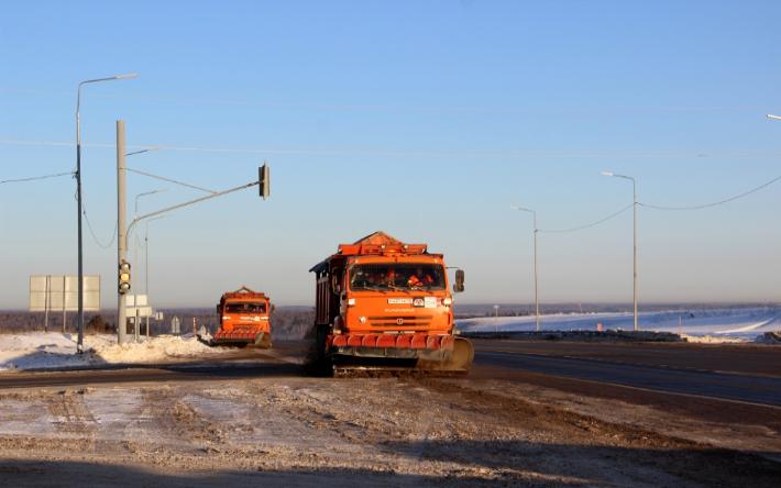 Около 9 тыс. километров региональных дорог обработали во время морозов в Удмуртии