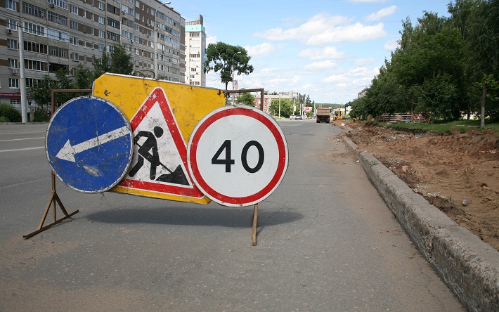 Движение ограничат на перекрестке улиц Кирова и Пушкинской в Ижевске