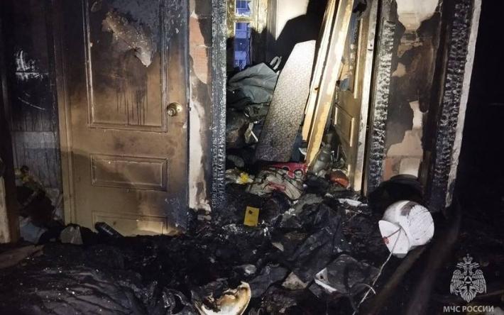 25 человек эвакуировали при пожаре в доме на улице Союзной в Ижевске
