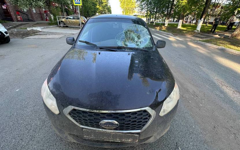 Водитель Datsun сбил пешехода на «зебре» в Воткинске