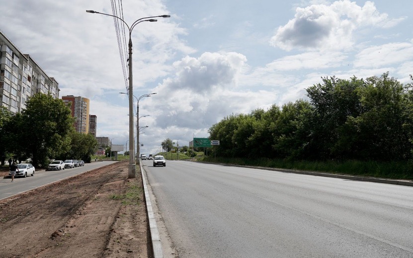 Дорожные работы на улице Чугуевского в Ижевске планируют завершить в первой половине июля