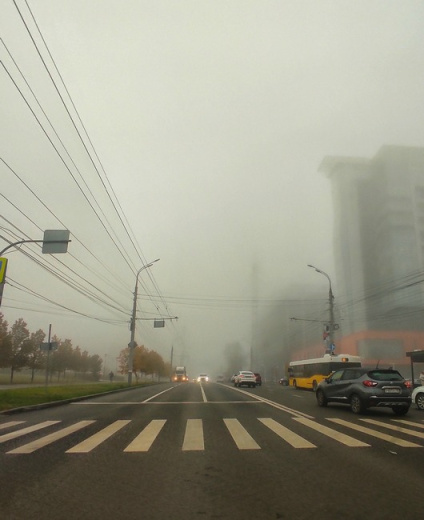 Туман в Ижевске 17 октября. Фото: Ксения Аксенова