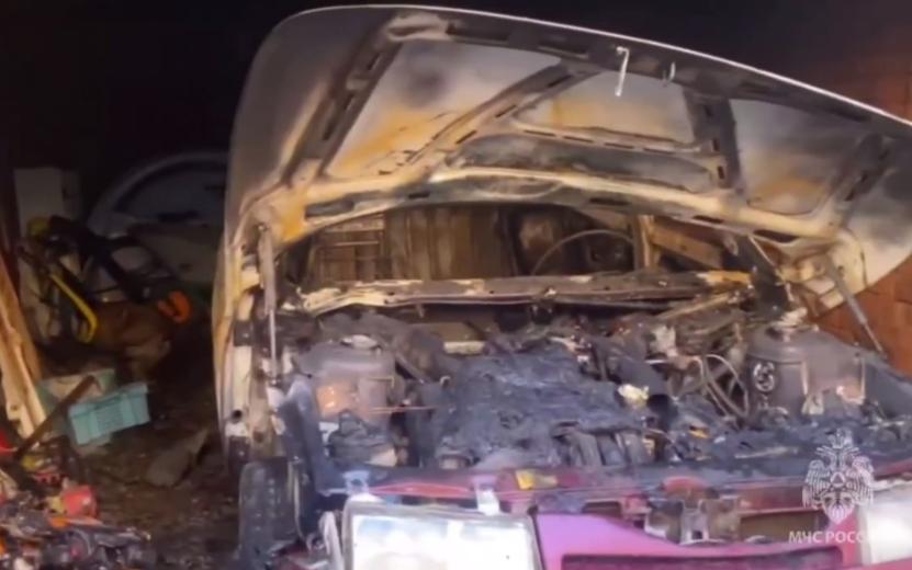 Пожар на улице Баранова в Ижевске 17 июля