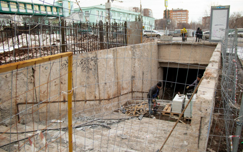 Ремонт подземного перехода на ул. Удмуртской. Фото: Данил Иванов