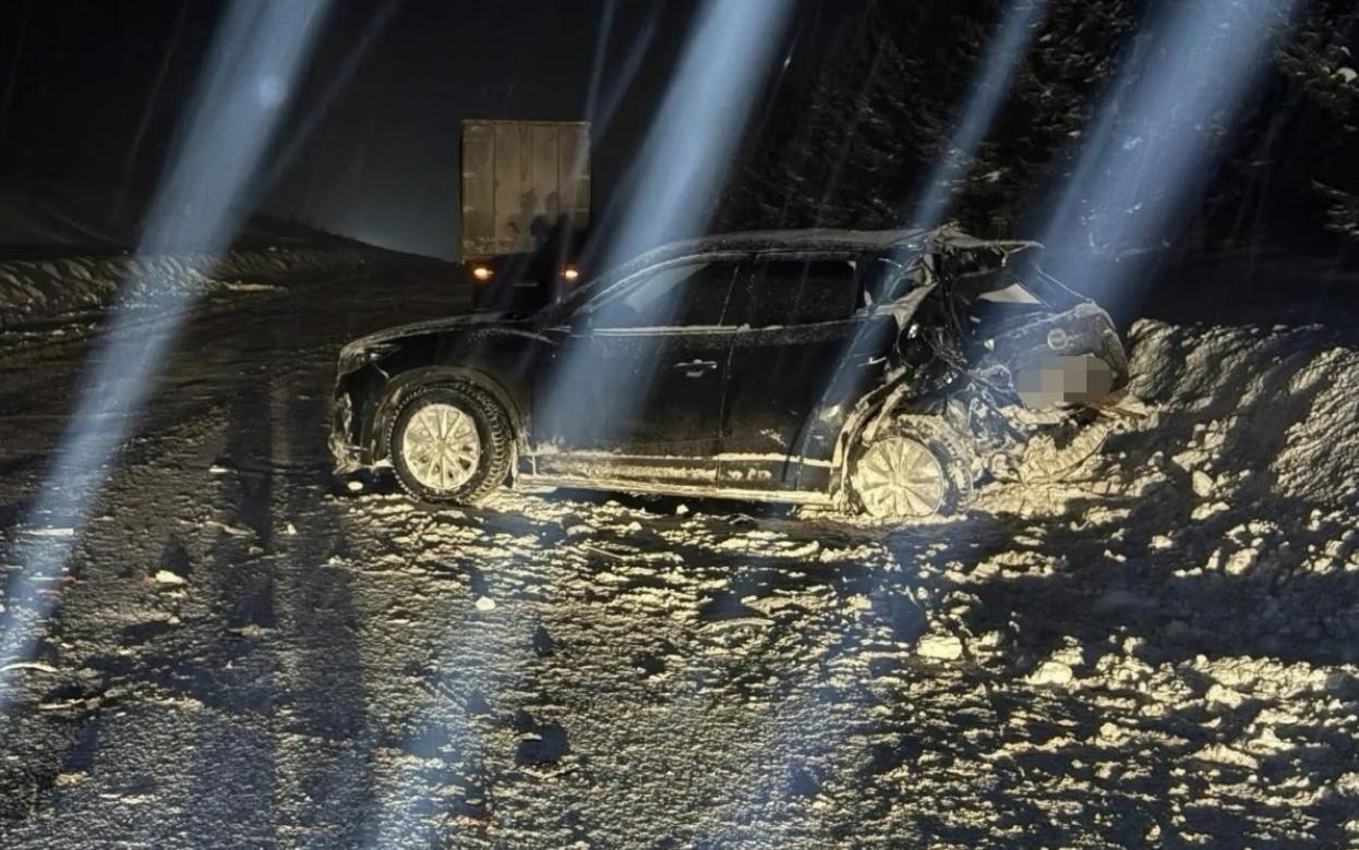 Водитель стоящей на трассе «Мазды» пострадал в ДТП под Ижевском