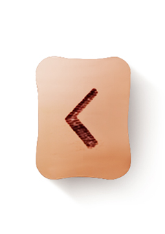 Кано (ᚲ) - прямое положение