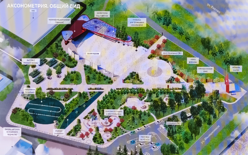 Общая схема парка. Фото: презентация «Парка патриот»