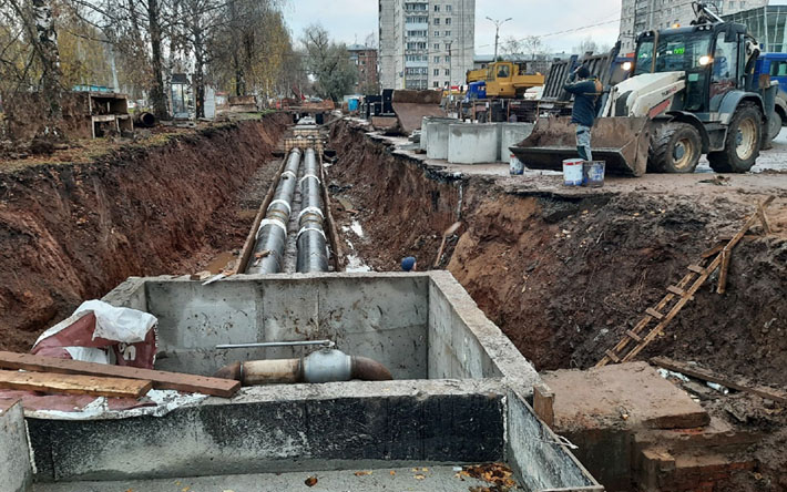 Сроки завершения планового ремонта теплотрасс назвали в Ижевске