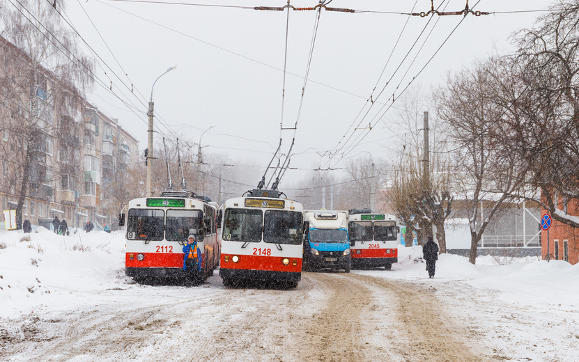 Троллейбусы не идут через перекресток улиц Либкнехта и Горького в Ижевске