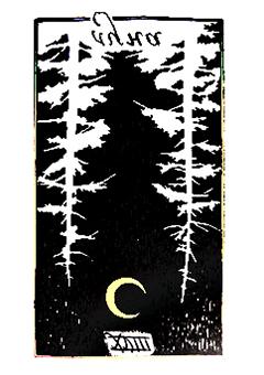 XVIII аркан Луна (Перевернутое положение)