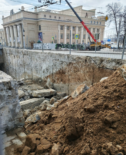 Ремонт подземного перехода на перекрестке Горького - Советская. Фото: Ксения Аксенова