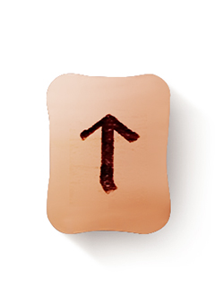 Тейваз (ᛏ) - прямое положение