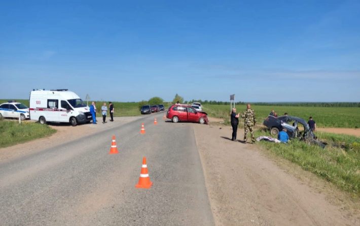 Водитель легкового автомобиля погиб в ДТП на трассе в Удмуртии