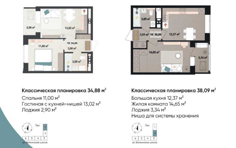 Варианты планировок
