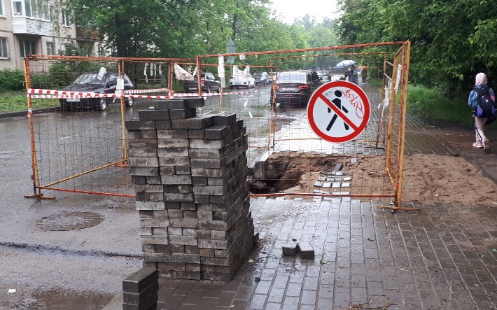 Провал на улице Восточной в Ижевске произошел после гидравлических испытаний