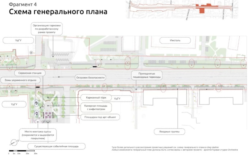 Благоустройство Удмуртской генеральный план №4