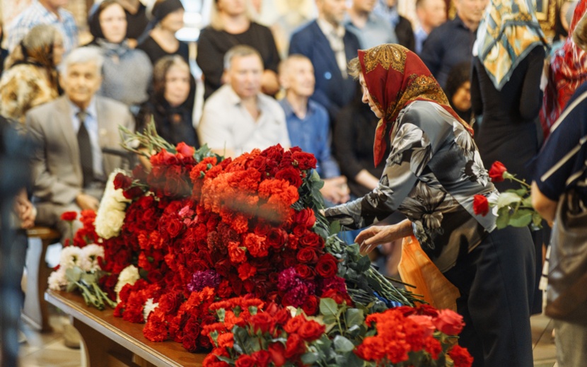 В Ижевске простились с экс-главой Удмуртии Александром Соловьевым. Фото: Маша Бакланова