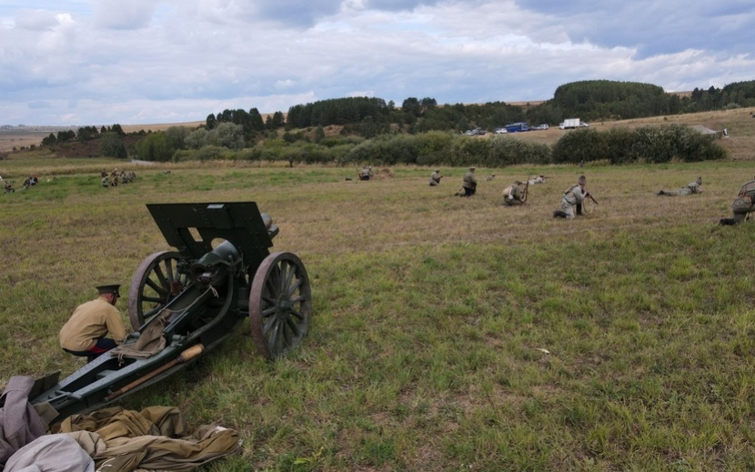 Военно-историческая реконструкция «Юринское убоище». Фото: Александр Ерастов, vk.com/mbuk_cks_sigaevo