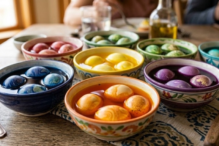 Яйца с наклейками уже не в моде: 5 способов украсить красиво и без лишнего