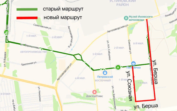Маршрут автобуса № 26 в Ижевске изменится