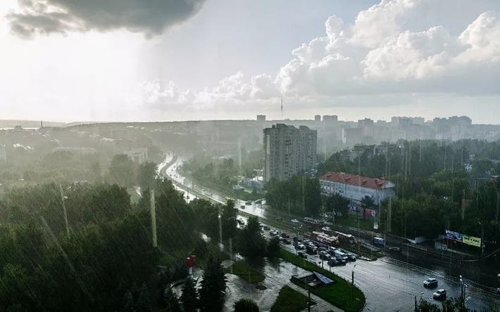 Погода на день в Ижевске: 22 июля дождь и сильный ветер