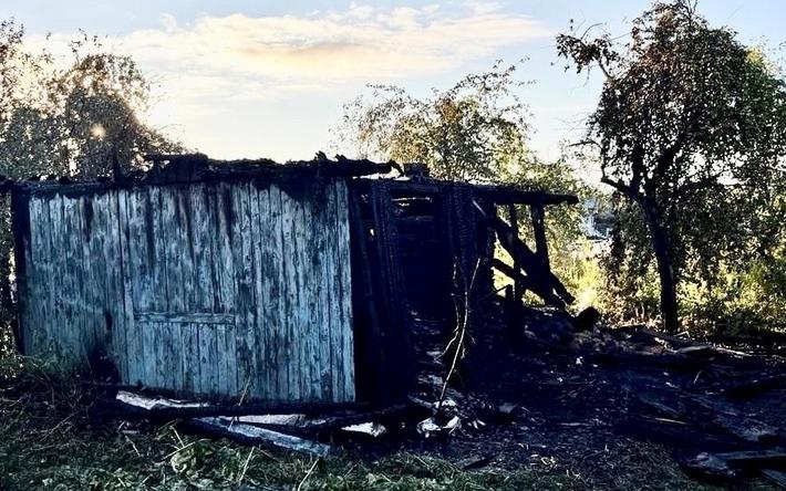 Мужчина погиб при пожаре на садовом массиве в Ижевске
