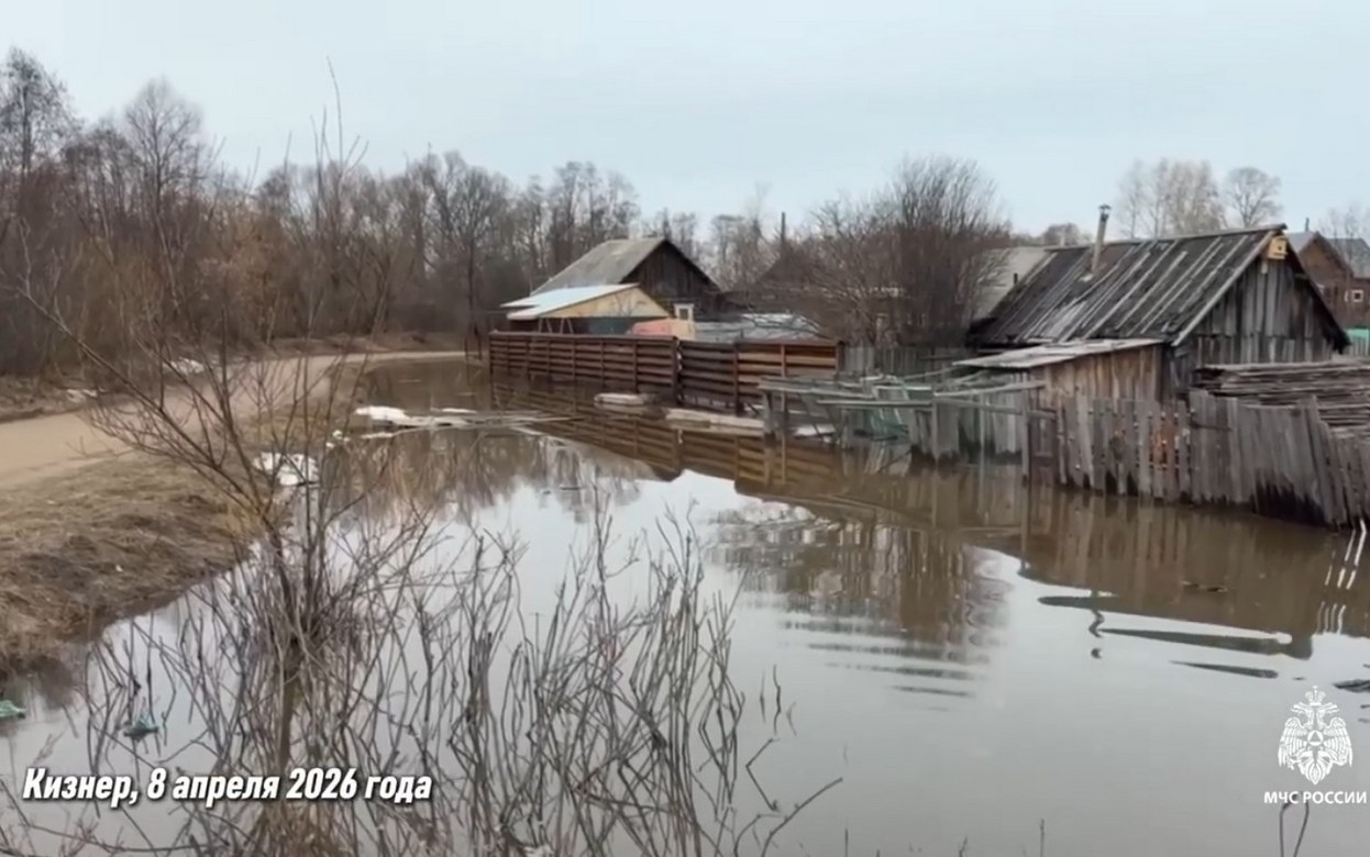 Число подтопленных придомовых территорий в Удмуртии выросло до 187