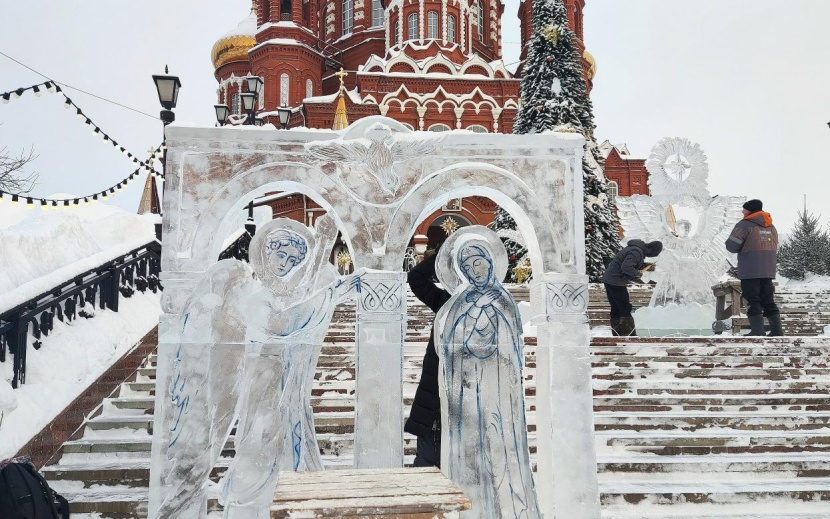 Ледовый фестиваль Ангелов и Архангелов стартовал в Ижевске. Фото: vk.ru/angelfest