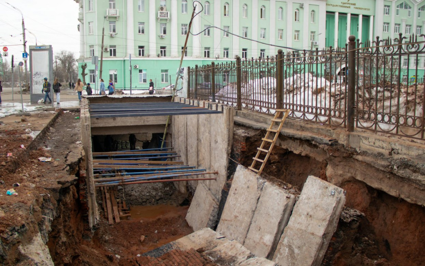 Ремонт подземного перехода на ул. Удмуртской. Фото: Данил Иванов
