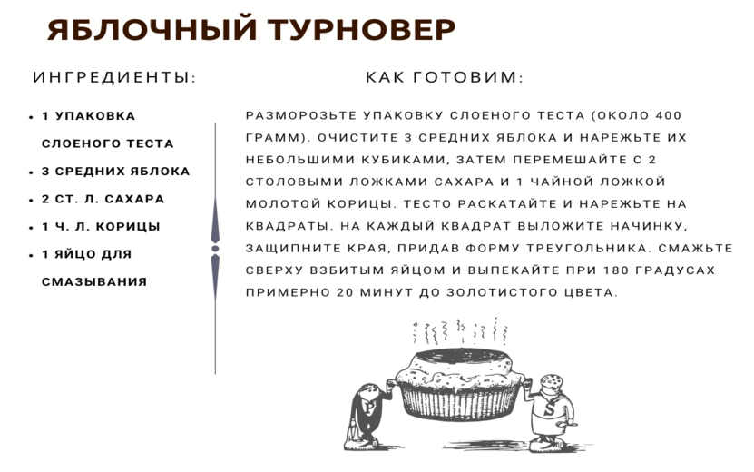 Яблочный турновер Яблочный турновер