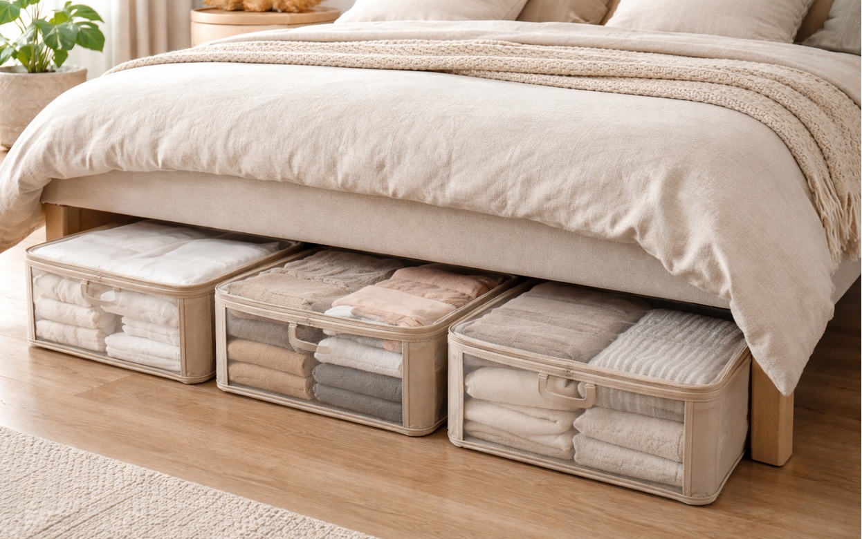 Без свалки под кроватью: как превратить «мертвую зону» в идеальное хранилище