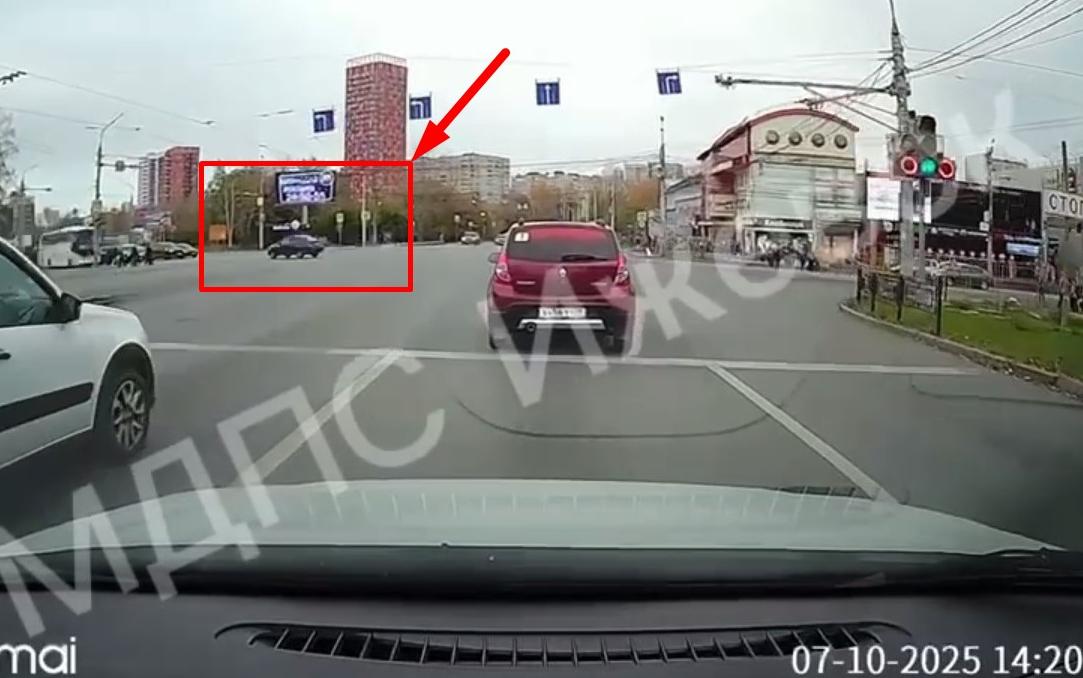 Момент ДТП с четырьмя погибшими в Ижевске