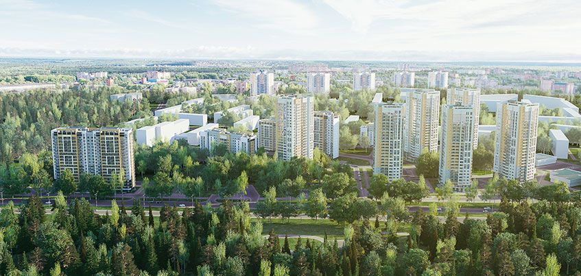 На улице 10 лет Октября в Ижевске началось строительство жилого комплекса «Покровский»