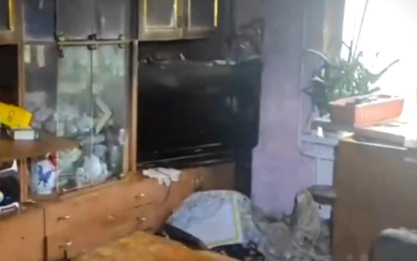 Пожар на ул. Клубной в Ижевске. Видео: пресс-служба ГУ МЧС по Удмуртии