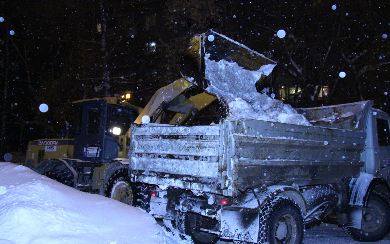 Вывоз снега с подтопляемых улиц Ижевска начнут с новой недели