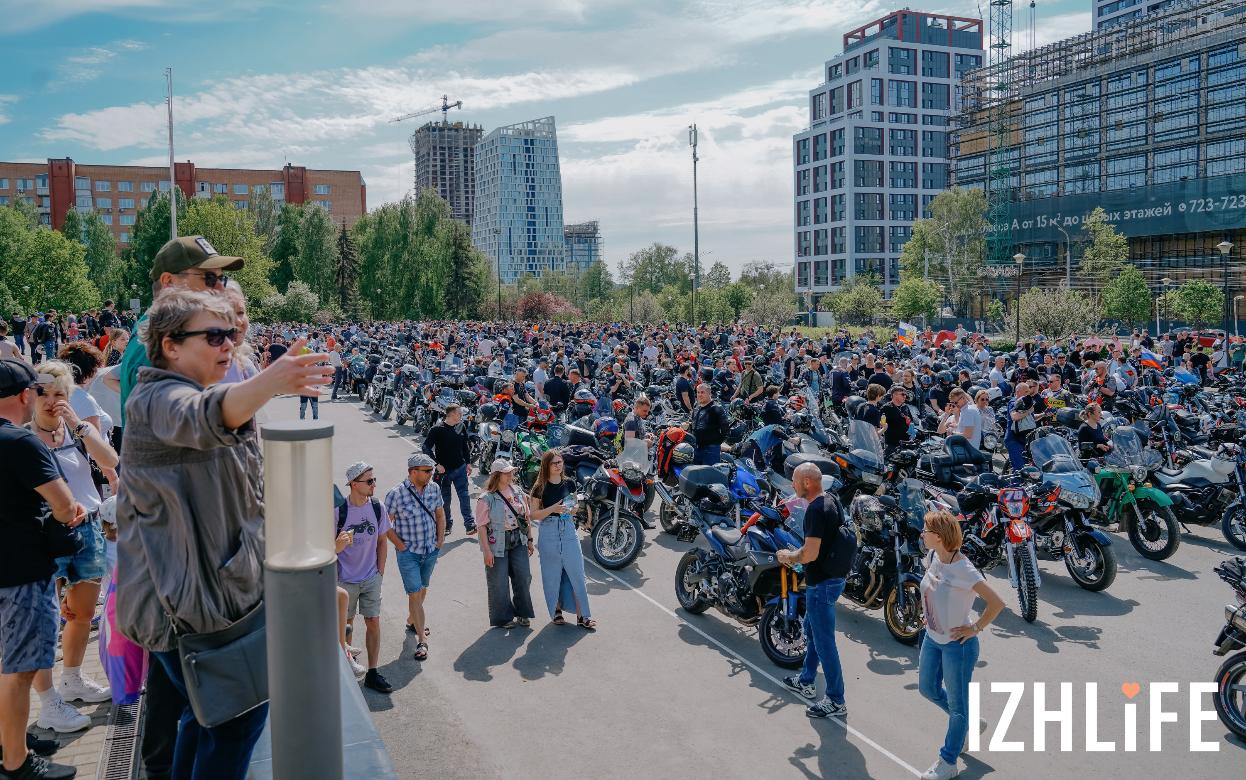 Фотофакт: мотоциклисты Ижевска открыли сезон