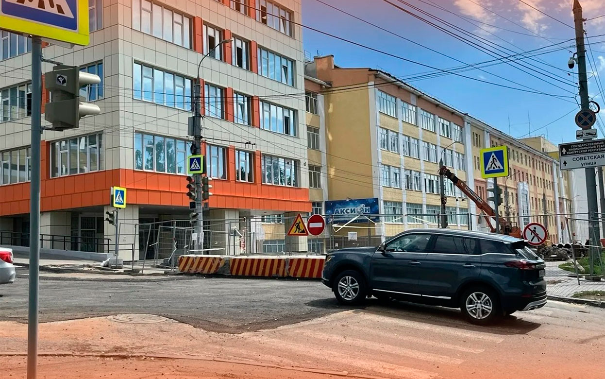 Главные новости Ижевска на утро 7 июля: восстановление движения на ул. Бородина и ликвидация выделенной полосы на ул. Промышленной