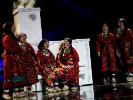 Первая репетиция &quot;Бурановских бабушек&quot; в Баку. Фото с vk.com/eurovision_fans