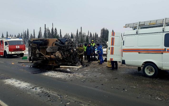 Водитель грузовика погиб в ДТП с фурой в Удмуртии