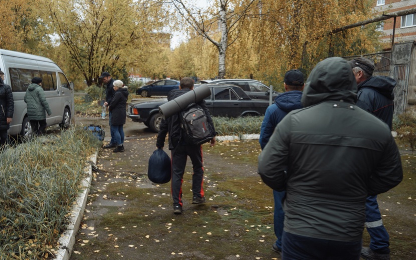 Проводы мобилизованных в Ижевске, 11 октября. Фото: Маша Бакланова