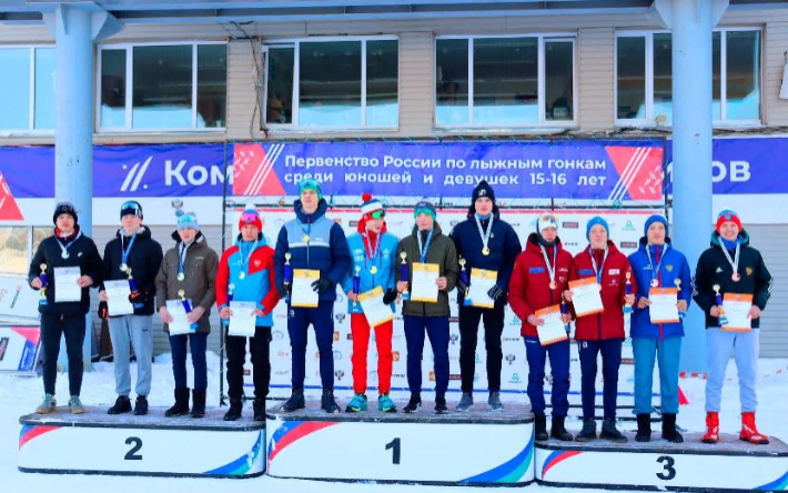 Юношеская сборная Удмуртии по лыжам стала второй на первенстве России в Сыктывкаре