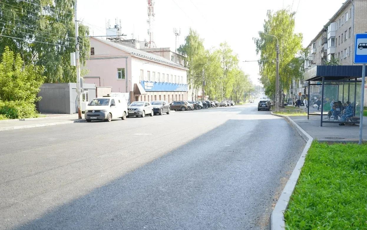 Ремонт улицы Воровского завершили в Ижевске