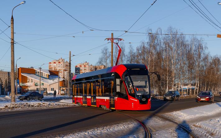 Трамваи не идут по ул. Ленина в Ижевске