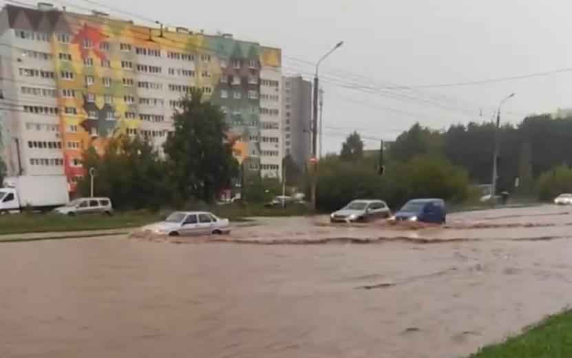 Потоп в Ижевске после ливня 19 августа.3