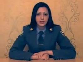 Скриншот из видеообращения Екатерины Рогозы